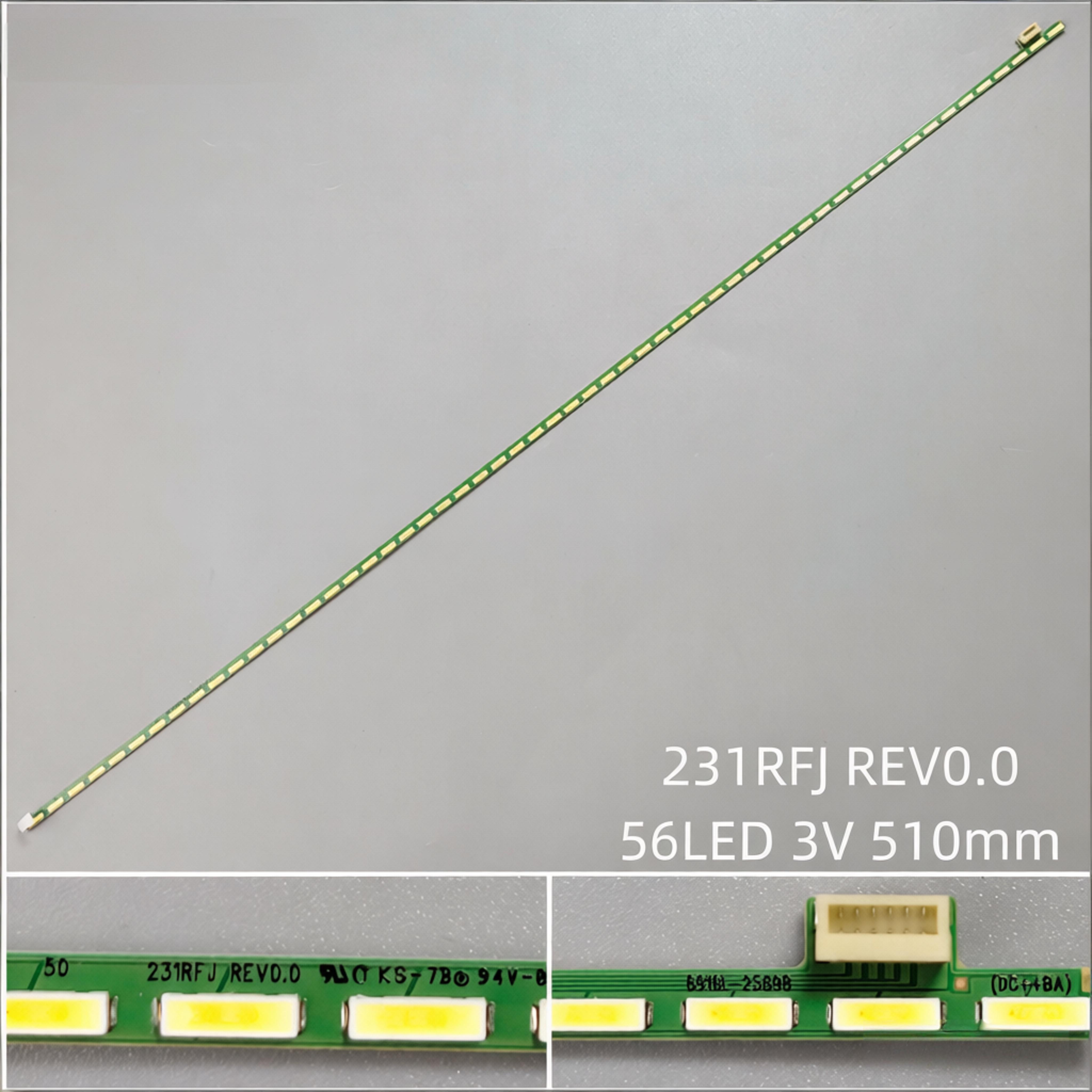 231RFJ REV0.0 led strip 56LED 3V 510mm