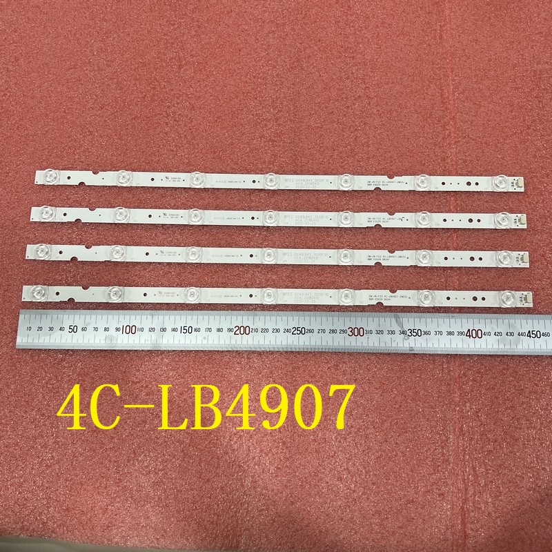 TCL 49A260 4C-LB4907-HR01J PF02J ZM03J ZM02J 4 PCS/set 7LED(6V) 450mm