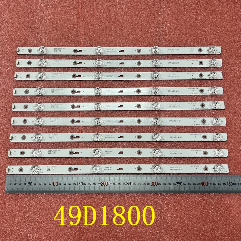 4C-LB490T-YHC TCL_ODM_49D1800_4X9 LX20161124 49HR332M04A 9 PCS 4LED 3V 450mm