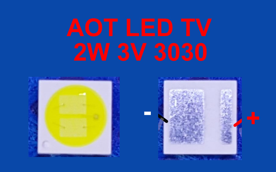 AOT LED TV  2W 3V 3030 10PCS/LOT