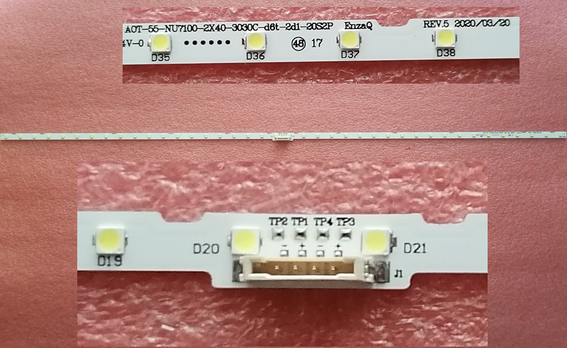 AOT-55-NU7100 BN96-45913A LM41-00566A 40leds 596MM 2pcs/lot