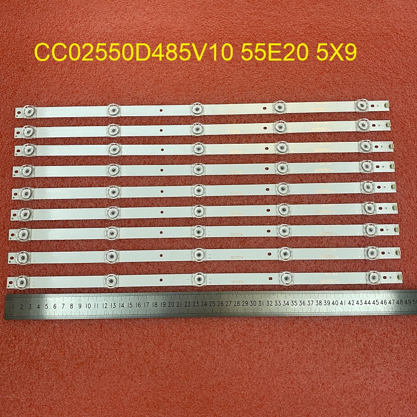 CC02550D485V10 55E20 5X9 5S1P 9PCS/set 5LED(3V) 485mm