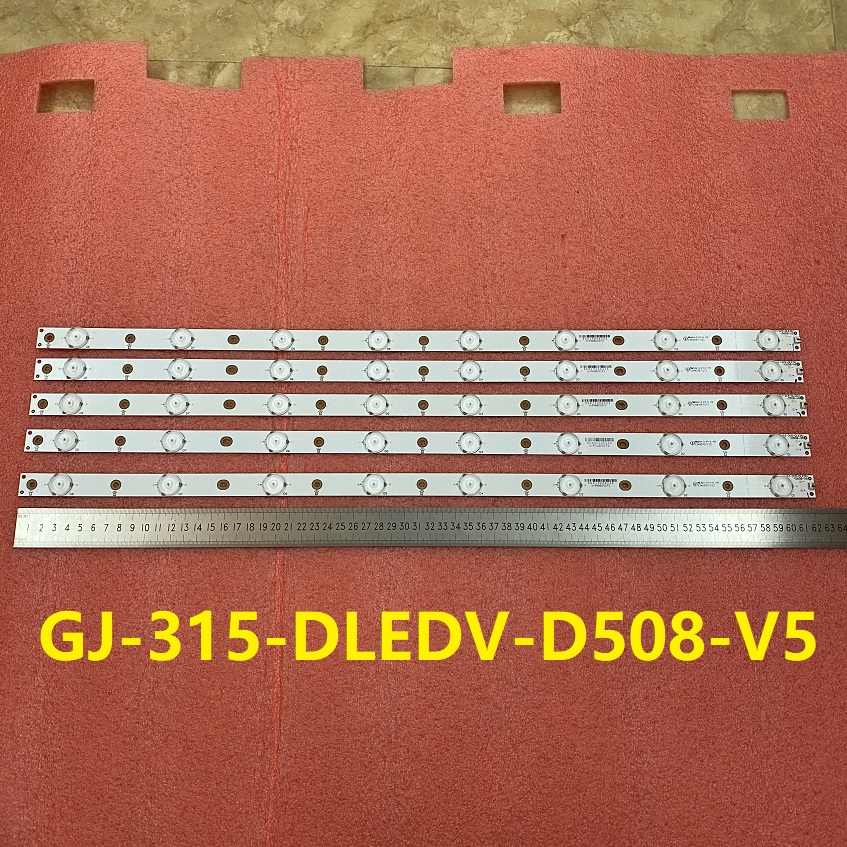 GJ-315-DLEDV-D508-V5 5pcs/set 8LED 3V  621mm