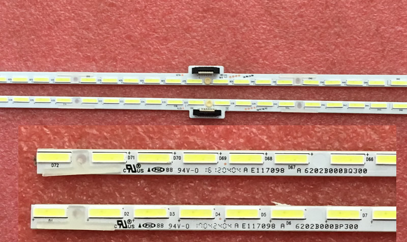 LCD-65MY8008A LCD-65MY83A FOR PANEL V650DJ4-KS6 6202B000BP300 6202B000BQ300 TV LED BACKLIGHT 72LEDS 714MM 2PCS